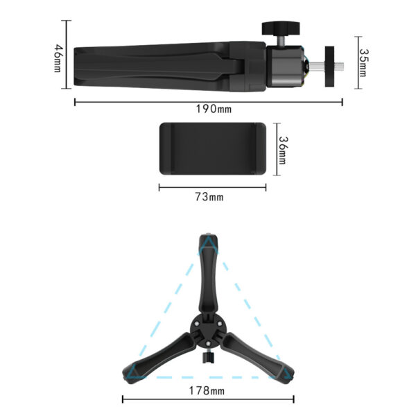 Desktop Lazy Phone Stand Tripod Stand - Image 4