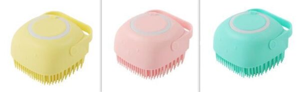 Silicone Dog Bath Massage Gloves Brush Pet Cat Bathroom Cleaning Tool Comb Brush For Dog Can Pour Shampoo Dog Grooming Supplies - Image 2